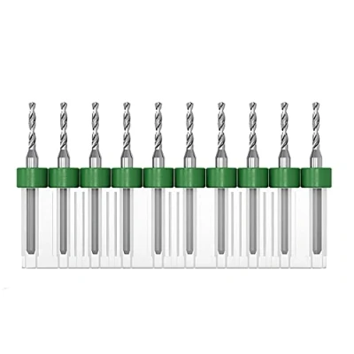 Afbeelding van GOONSDS Tungsten Carbide Twist Boor Bits, Maten Voor PCB, Sieraden, CNC, Zachte Metalen 10 Stks,Diameter 1.8mm