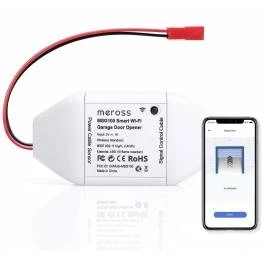 Afbeelding van Meross MSG100 garagedeuropener met HomeKit, Alexa en Google Assistant.