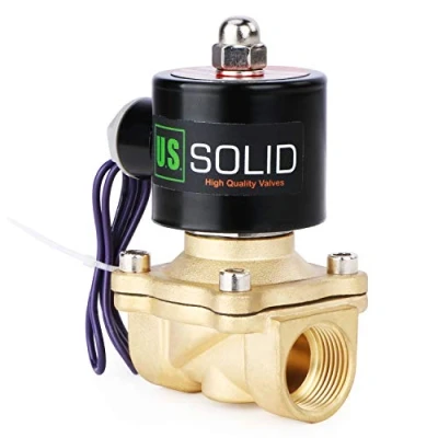 Afbeelding van U.S. Solid 1/2&quot; G 12 V DC messing magneetventiel direct gestuurd voor water lucht gas olie NC solenoid ventiel