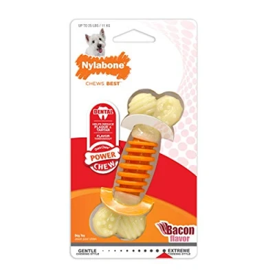 Afbeelding van Nylabone Dental Chew Baconsmaak TOT 11 KG