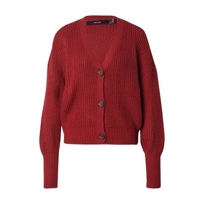 Afbeelding van VERO MODA Gebreid vest &#039;VMLEA&#039; donkerrood