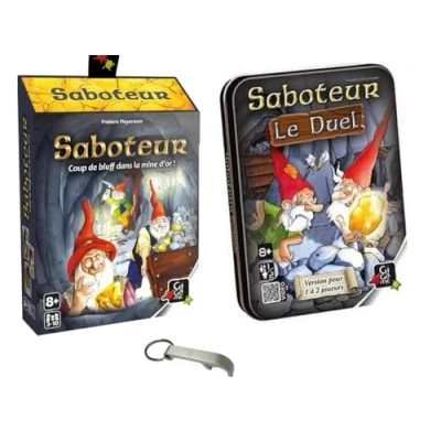 Afbeelding van Set met 2 spellen Saboteur Le Duel + 1 Yoyo Blumie.