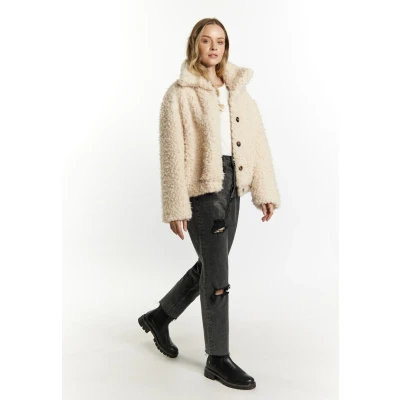 Afbeelding van Dreimaster Winterjas, Dames, Maat: M/L, Wollweiss
