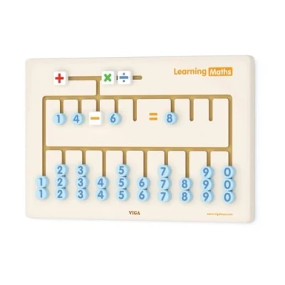 Afbeelding van Viga Toys Wand Muurspel Leren Rekenen