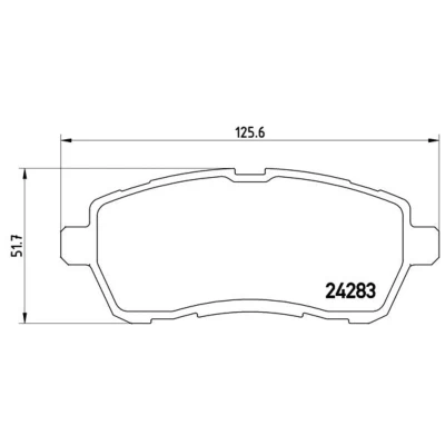 Afbeelding van Brembo Remblokset P 24 072