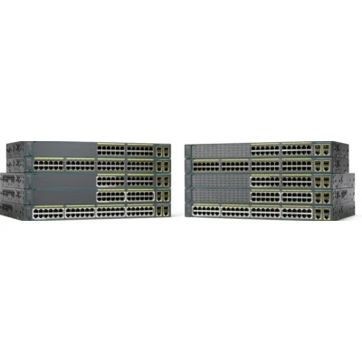 Afbeelding van Cisco Catalyst WS C2960+24LC L netwerk switch Managed L2 Fast Ethernet (10/100) Power over (PoE) Zwart