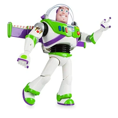 Afbeelding van Disney Store officiële Buzz Lightyear, Toy Story figuur uit, 30 cm, kan meer dan 10 Engelse zinnen zeggen en contact maken met andere figuren, laserlichten, geschikt voor 3 jaar ouder