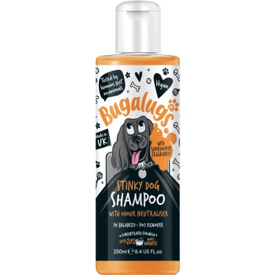 Afbeelding van Bugalugs Stinky Dog Geurafbrekende Honden Shampoo Verwijdert Nare Geurtjes Vegan 250ML