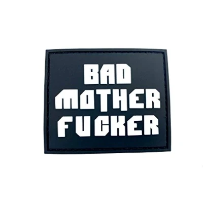 Afbeelding van Slechte moeder F***er gloed in de donkere PVC Airsoft Morale patch
