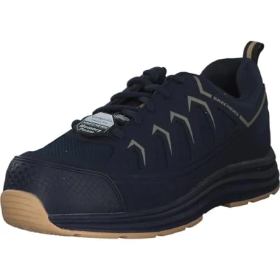Afbeelding van Skechers Mannen Malad Ii ESD composiet veiligheidsteen constructieschoen, marineblauw, 39.5 EU