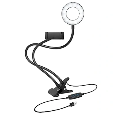Afbeelding van ZUB Logilink Smartphone ring light clamp mount