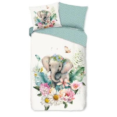 Afbeelding van Good Morning Kinderdekbedovertrek Eli Multi 140x200/220 cm 100% Katoen