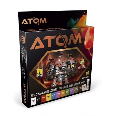 Afbeelding van AMMO MIG 20706 ATOM Basic Wargames I Colors Acryl set 12x20ml Verf