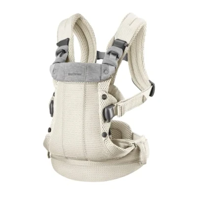 Afbeelding van BabyBjörn Draagzak Harmony 3D Mesh Crème Buikdrager Rugdrager Ergonomisch Zachte details