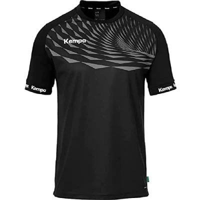 Afbeelding van Kempa Trainings Tshirt print, Maat: 116, Schwarz anthra