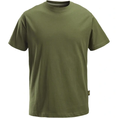Afbeelding van Snickers 2502 Classic T shirt Khaki Groen/ L