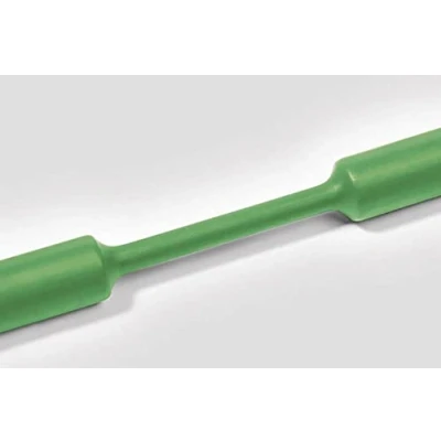 Afbeelding van HellermannTyton 333 30905 Krimpkous zonder lijm Groen 9 mm 3 Krimpverhouding:3:1 per meter