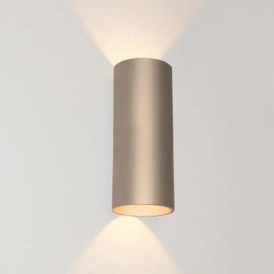 Afbeelding van Artdelight Wandlamp Brody 2 lichts H 18 cm champagne