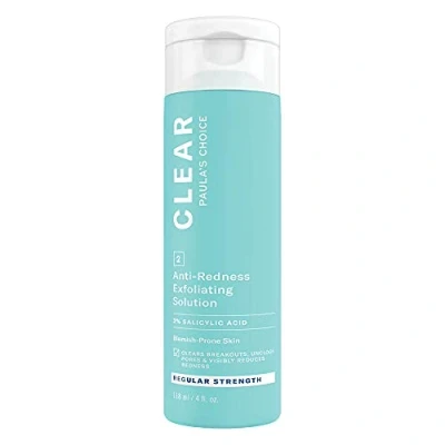 Afbeelding van Paula&#039;s Choice CLEAR Regular Strength 2% BHA Exfoliant Verwijdert Dode Huidcellen met Salicylzuur Vermindert Roodheid &amp; Puistjes Hyaluronzuur Normale tot Gecombineerde Huid 118 ml