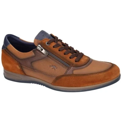 Afbeelding van Fluchos Heren cognac/caramel sneakers maat 40