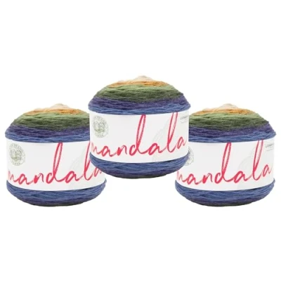 Afbeelding van Lion Brand Yarn Mandala, veelkleurig garen voor breien, haken en knutselen, Loch Ness, 1 Pack
