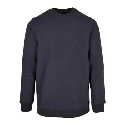 Afbeelding van Basic Crewneck Sweater met ronde hals Navy 3XL