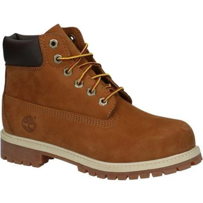 Afbeelding van Timberland Junior 6 inch Premium Boot Rust Nubuck with Honey Schoenmaat 36