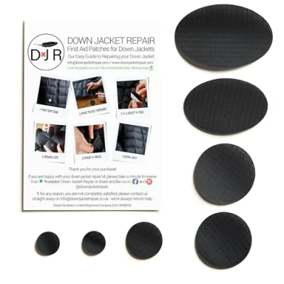 Afbeelding van Donsjack Reparatie Patches Kits Voorgesneden Zelfklevende voor Kleding, Vacht Patch &amp; Puffer Jacket Gemakkelijk te gebruiken, Waterdichte Scheurbestendige