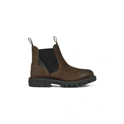 Afbeelding van Geox J SHAYLAX BOY A Chelsea Boot, Koffie/Zwart, 3.5 UK, Koffie Zwart, UK