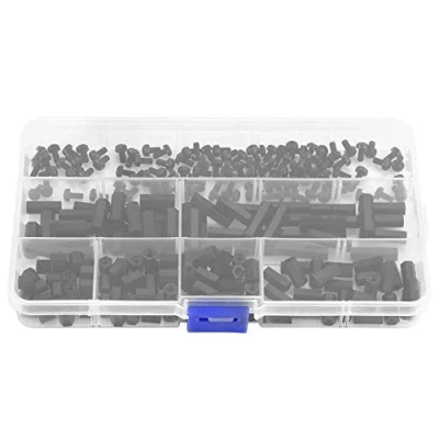 Afbeelding van Nylon Standoff Set M2/M3 Mannelijk/Vrouwelijke Hex Kolom Spacer Schroefmoer Assortiment Kit voor PCB Boards met Opbergkoffer 250 stks/set (M3 Vrouwelijke B)
