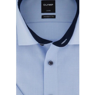 Afbeelding van OLYMP Luxor Modern Fit Overhemd Korte mouw blauw