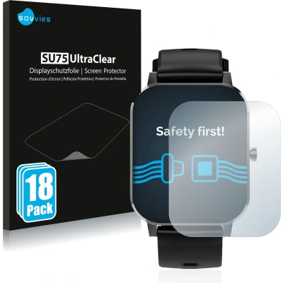 Afbeelding van Savvies (18 Stuks) Schermbeschermer voor Denver SW 181 Screen Protector Ultra Transparant