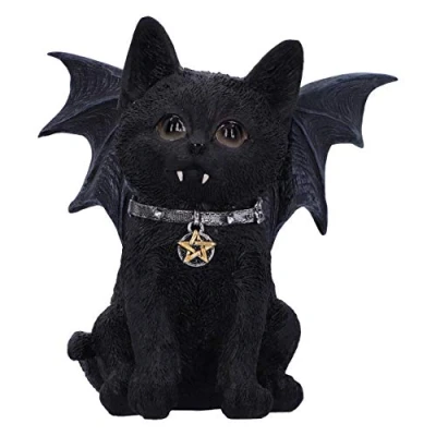 Afbeelding van Nemesis Now Vampuss Zwarte Vleermuis Kat Beeld 16cm