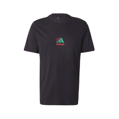 Afbeelding van adidas Heren Three Slice Life, Pizza Back Graphic Tee, Short Sleeve, black, M