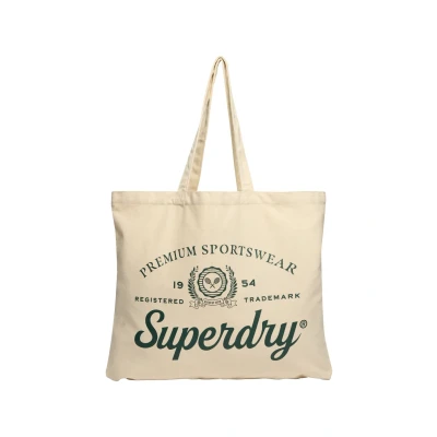 Afbeelding van Superdry Shopper, Dames, Maat: One Size, Natural brown enamel green