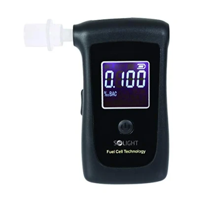 Afbeelding van Solight Professionele alcoholtester, elektrochemische sensor, digitale ademalcoholtester, led display