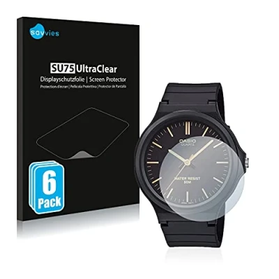 Afbeelding van Savvies (6 Stuks) Schermbeschermer voor Casio Unisex MW 240 Screen Protector Ultra Transparant
