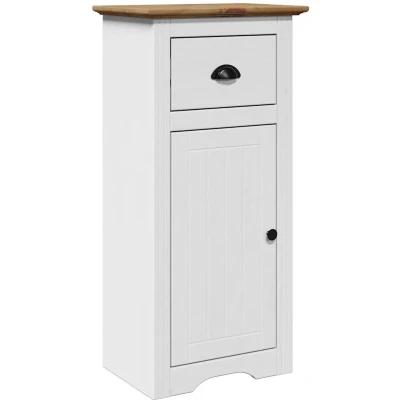 Afbeelding van Badkamerkast BODO 44x30x90 cm wit en bruin