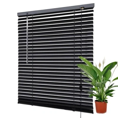 Afbeelding van Aluminium Metalen Venetiaanse Jaloezieën, Jaloezieën en Rolgordijnen Voor Ramen, Verduisterende Luiken, Horizontale 40 150cm/16 59in Breed,WxH 80x140cm/31.5 * 55in