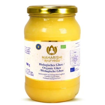 Afbeelding van Maharishi Ayurveda Ghee Botervet Biologisch gecertificeerd 500g Pakje van 1