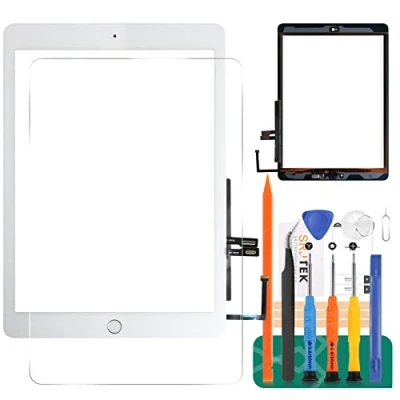 Afbeelding van Voor iPad 9.7 2018 A1893 A1954 Touchscreen Digitizer Glas Vervanging, Touch Display Panel Reparatie Onderdelen Kit, met Gehard Glas+Gereedschap+Home knop (niet inbegrepen