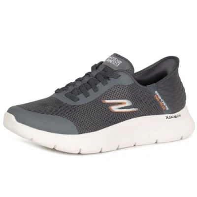 Afbeelding van Skechers GO WALK FLEX Extra WIDE Sneakers laag, Heren, Maat: 46, Grijs Schoenen