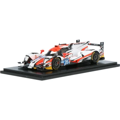 Afbeelding van De 1:43 Diecast modelauto van Oreca 07 Gibson TDS Racing #28 24H LeMans in 2017. chauffeurs waren F. Perrado / M. Vaxiviere en E. Collard. fabrikant het schaalmodel is Spark.