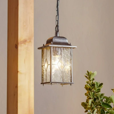 Afbeelding van Elstead Lighting LED Buiten Pendelarmatuur Wexford 1X E27 Max 60W Dimbaar Black/Silver