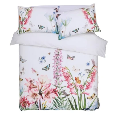 Afbeelding van M.M Linen Fleur Dekbedovertrek Tweepersoons 200x200/220 cm Wit
