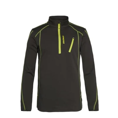 Afbeelding van Skipully Protest Men Humans 1/4 Zip Lime Rocks S