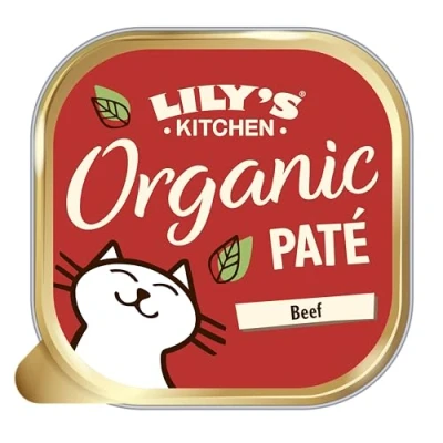 Afbeelding van Lily&#039;s Kitchen Cat Organic Beef Pate 19X85 GR