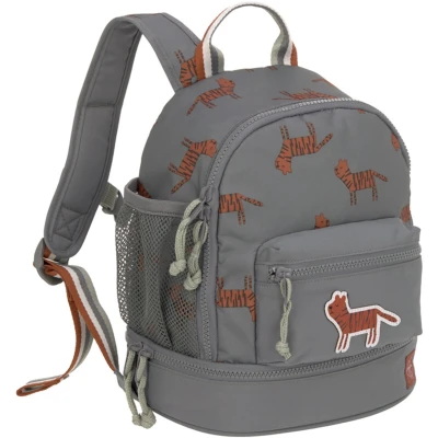 Afbeelding van Lässig MINI Backpack Safari Tiger SET Unisex Rugzak voor kinderen, Maat: One Size, Grey