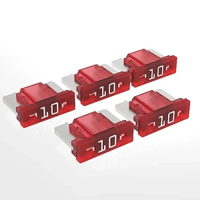 Afbeelding van AUPROTEC Mini LP autozekeringen, platte steekzekeringen 2A 30A keuze: 10 A, rood, 5 stuks