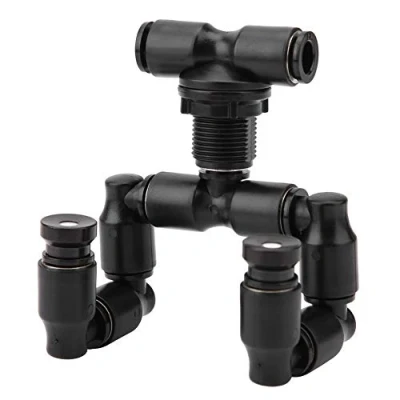 Afbeelding van KSTE Aquarium verstuiver, Reptielen Mist Sprinkler Rainforest Tank 360 systeem verstelbaar Connect 1/4 &#039;&#039; Tub
